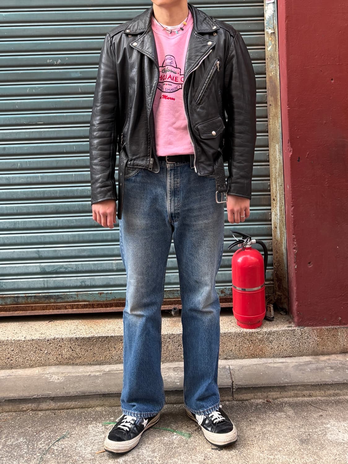 RH-04 90s 프룻오브더룸 핑크 워싱, 데미지 커스텀 스웻셔츠 상품이미지8