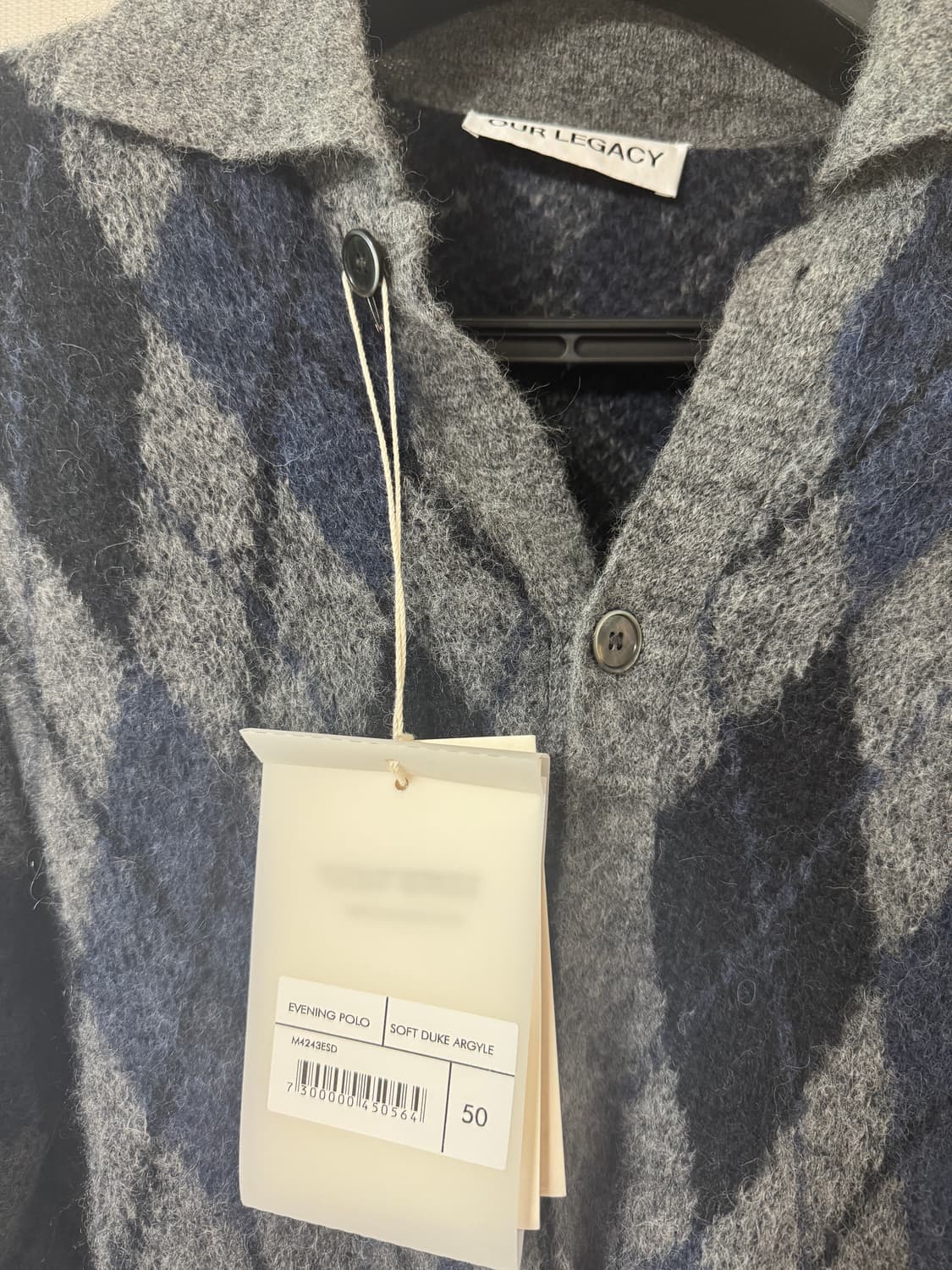 아워레가시 아가일 가디건 50 사이즈 상품이미지3