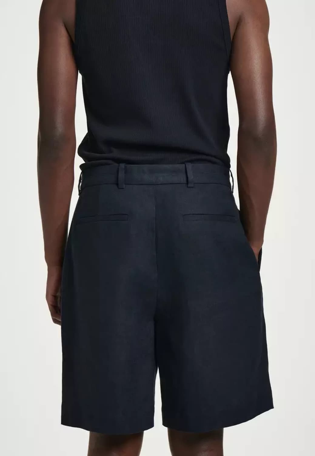 tailored drawstring linen shorts 상품이미지3