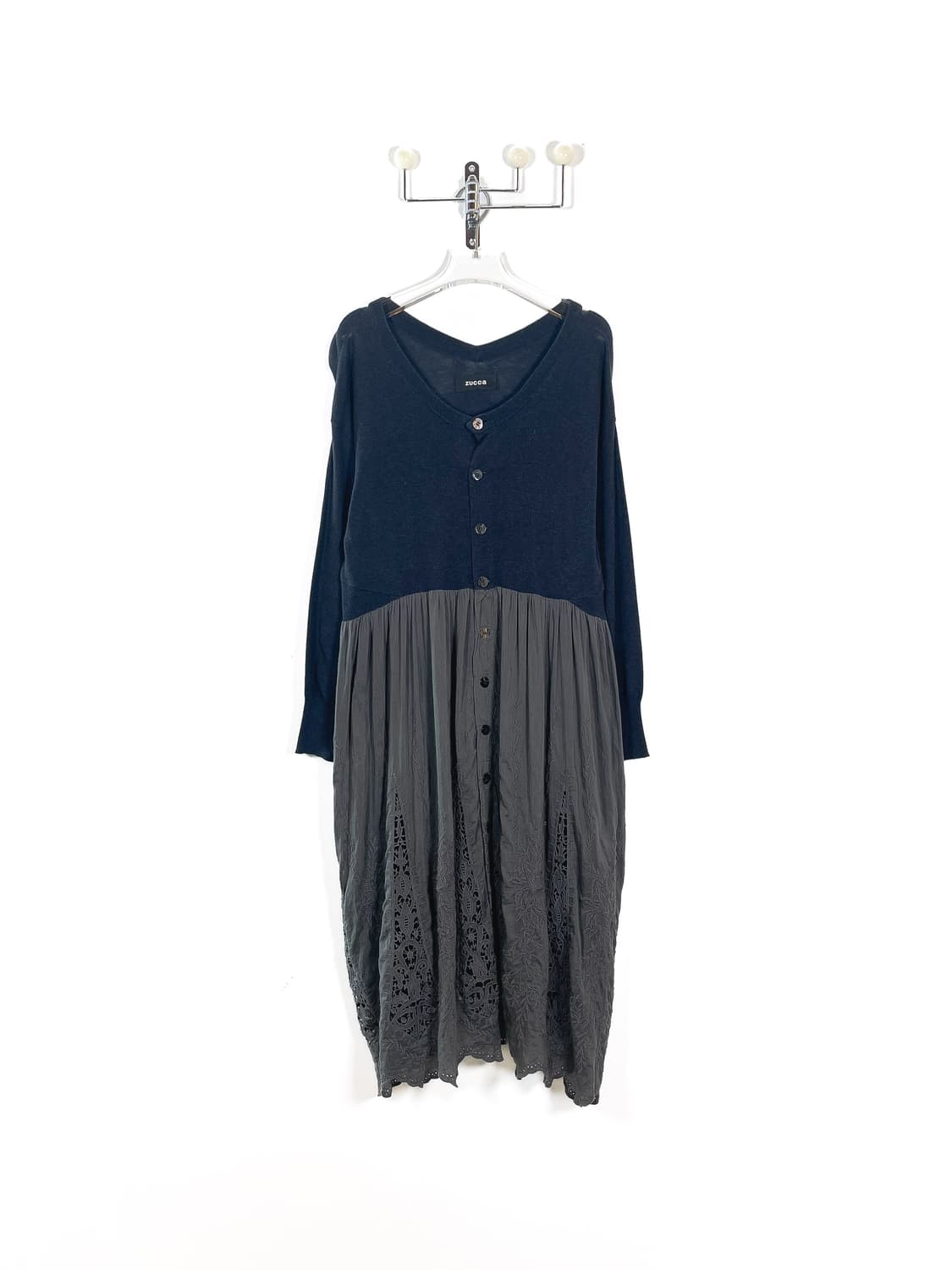 주카 실크 블렌드 레이스 가디건 원피스 상품이미지1