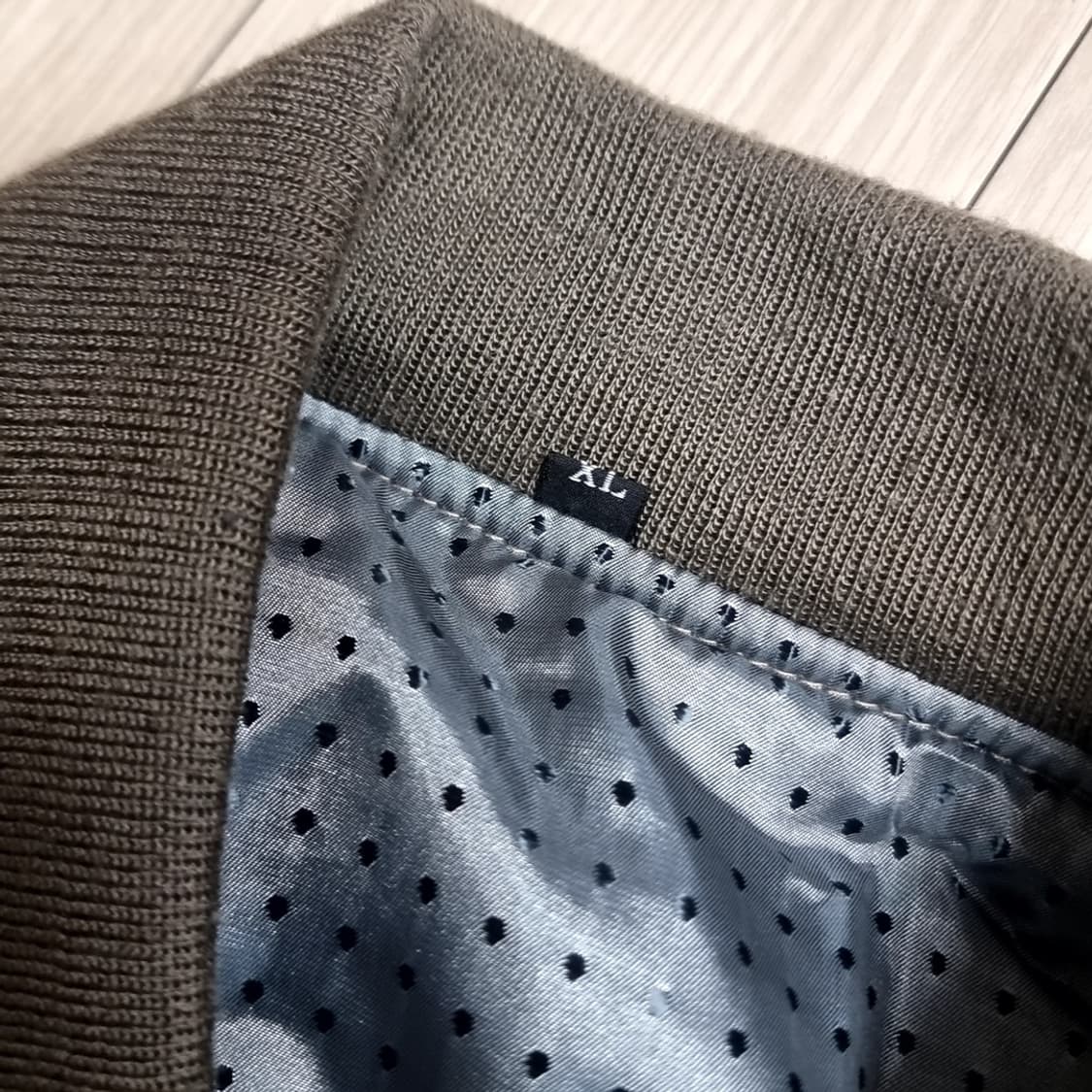 한국제 양가죽 빈티지 배색 가죽 봄버 자켓(100-105) 상품이미지5