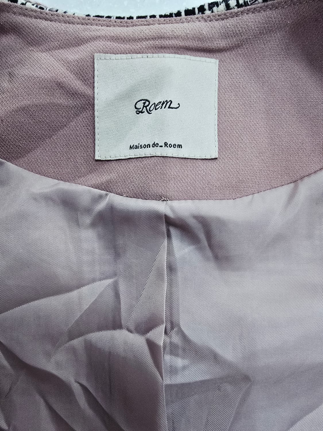 로엠 트위드 노카라 자켓 상품이미지9