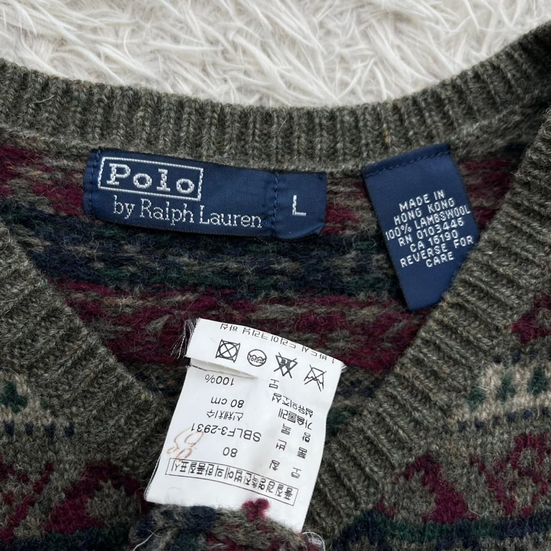 폴로 랄프 로렌 패턴 니트 조끼/#3604 상품이미지6