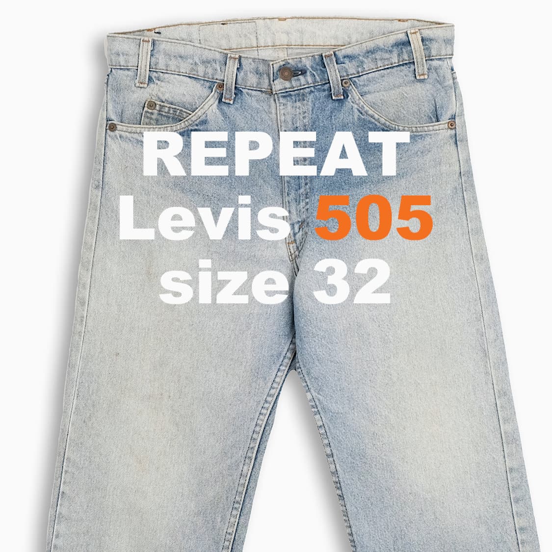 리바이스 505 오렌지탭 연청 80s USA 32인치 OR50534124 상품이미지1