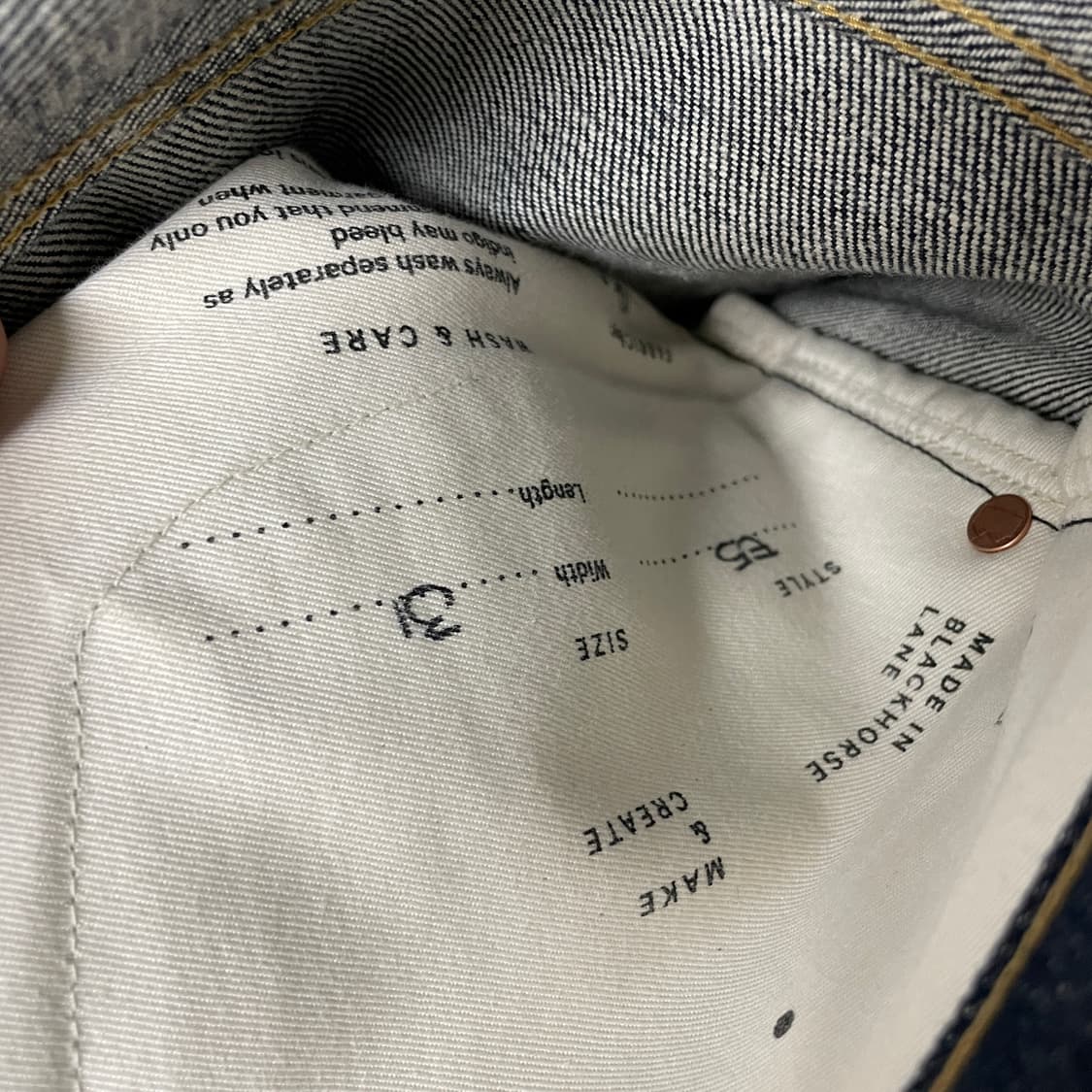 블랙호스레인 E5 데님 팬츠 31 상품이미지7