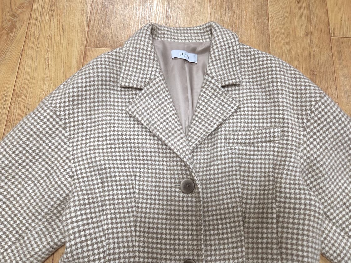 폴앤앨리스(P/A) 체크 울코트 55-66 새상품 상품이미지6