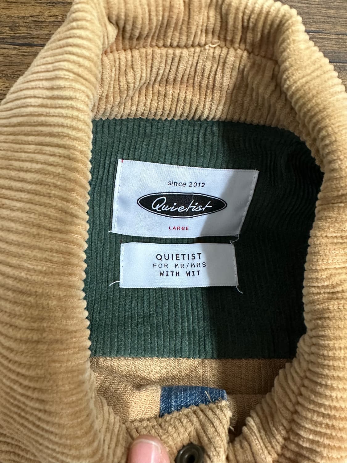 Quietist 콰이어티스트 코듀로이 멀티컬러 자켓 L 상품이미지3