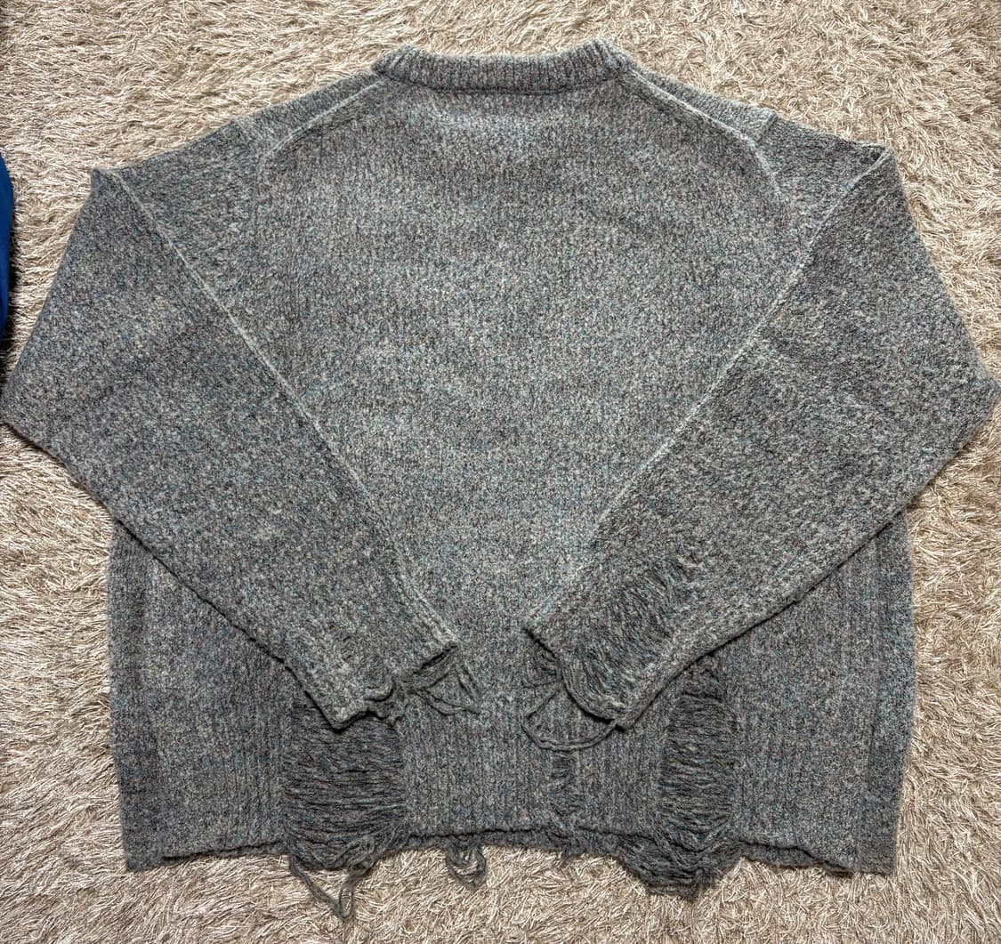 앤더슨벨 데미지 크루넥 니트 L 상품이미지6