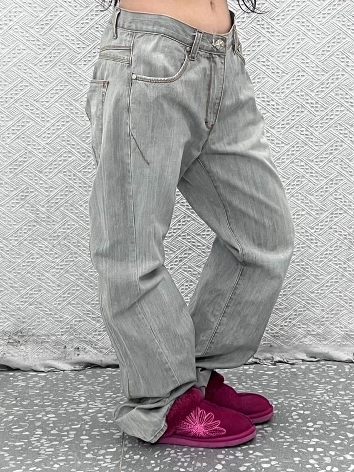 리바이스 엔지니어드진 빈티지 라인 워싱 데님팬츠 34인치 C08156 상품이미지2