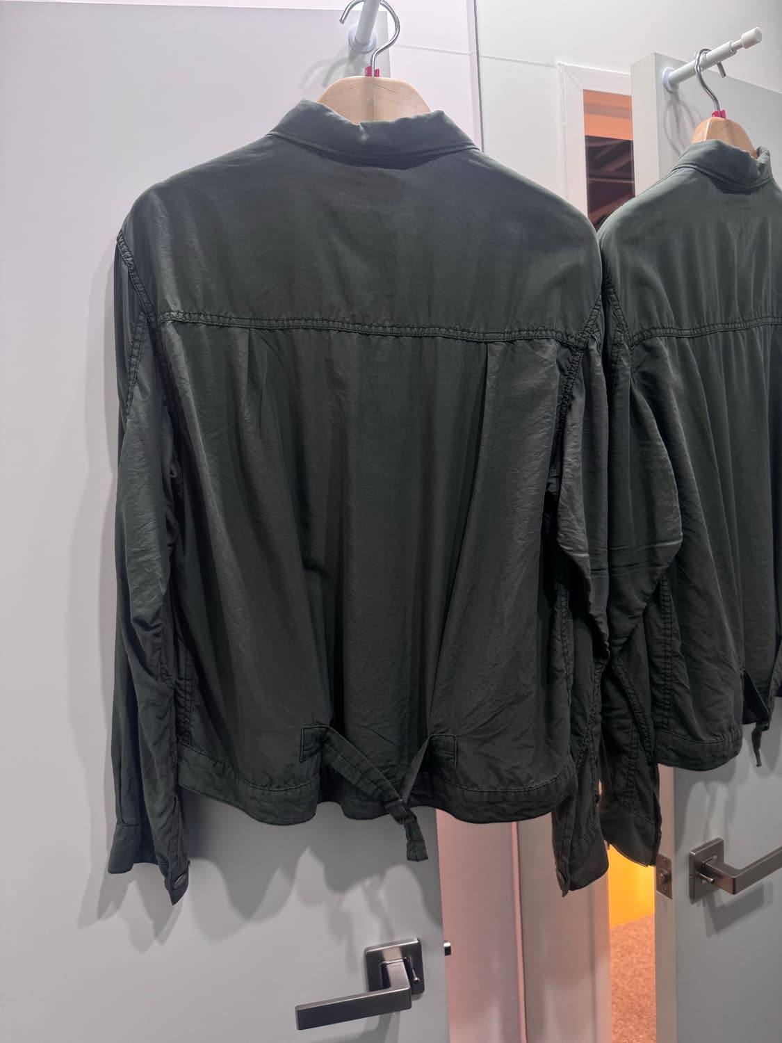 하리 24ss SILK WORK JACKET / GREEN hari 상품이미지2
