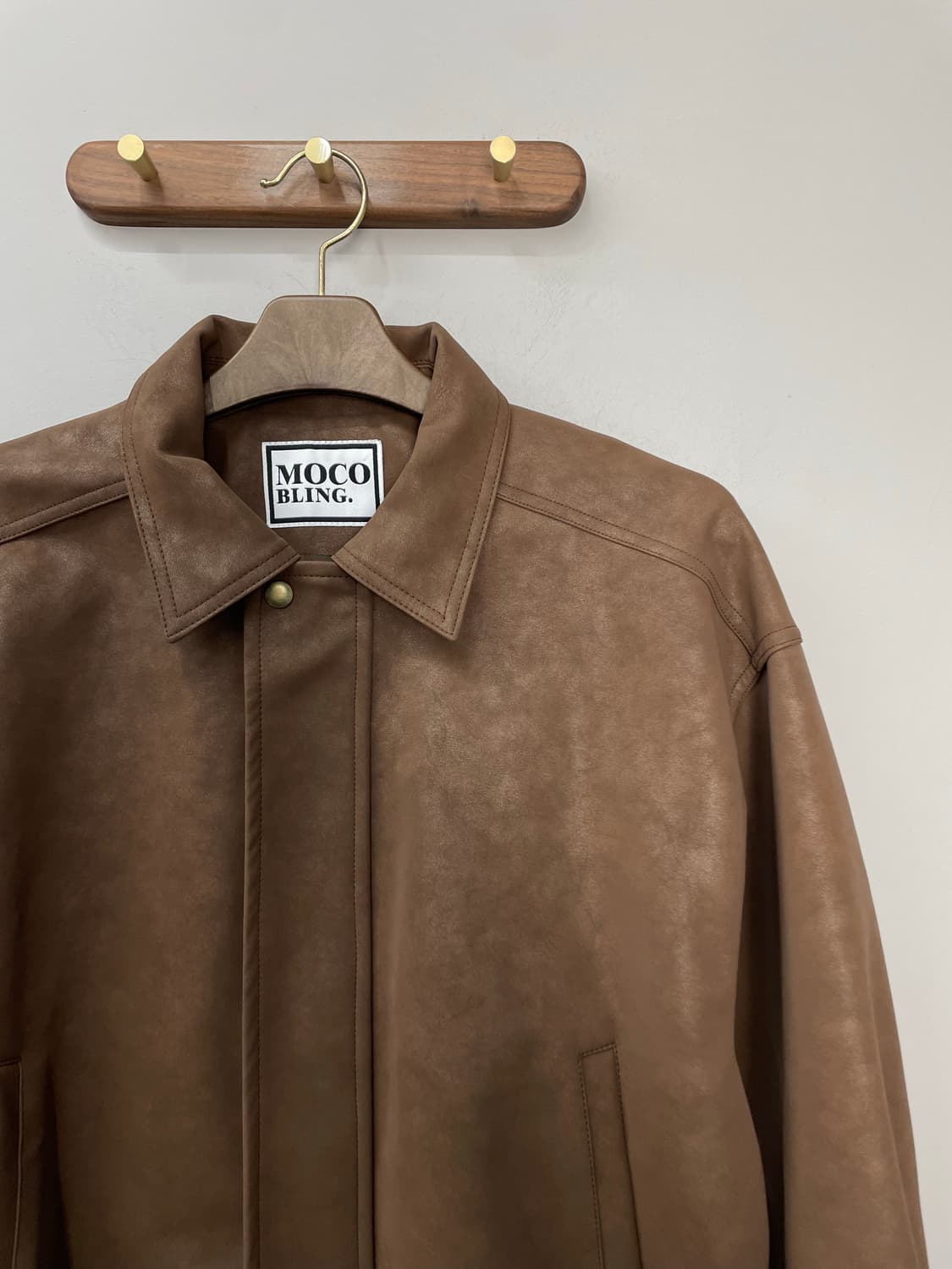 빈티지 브라운 스웨이드 가죽 자켓 H1257 상품이미지3