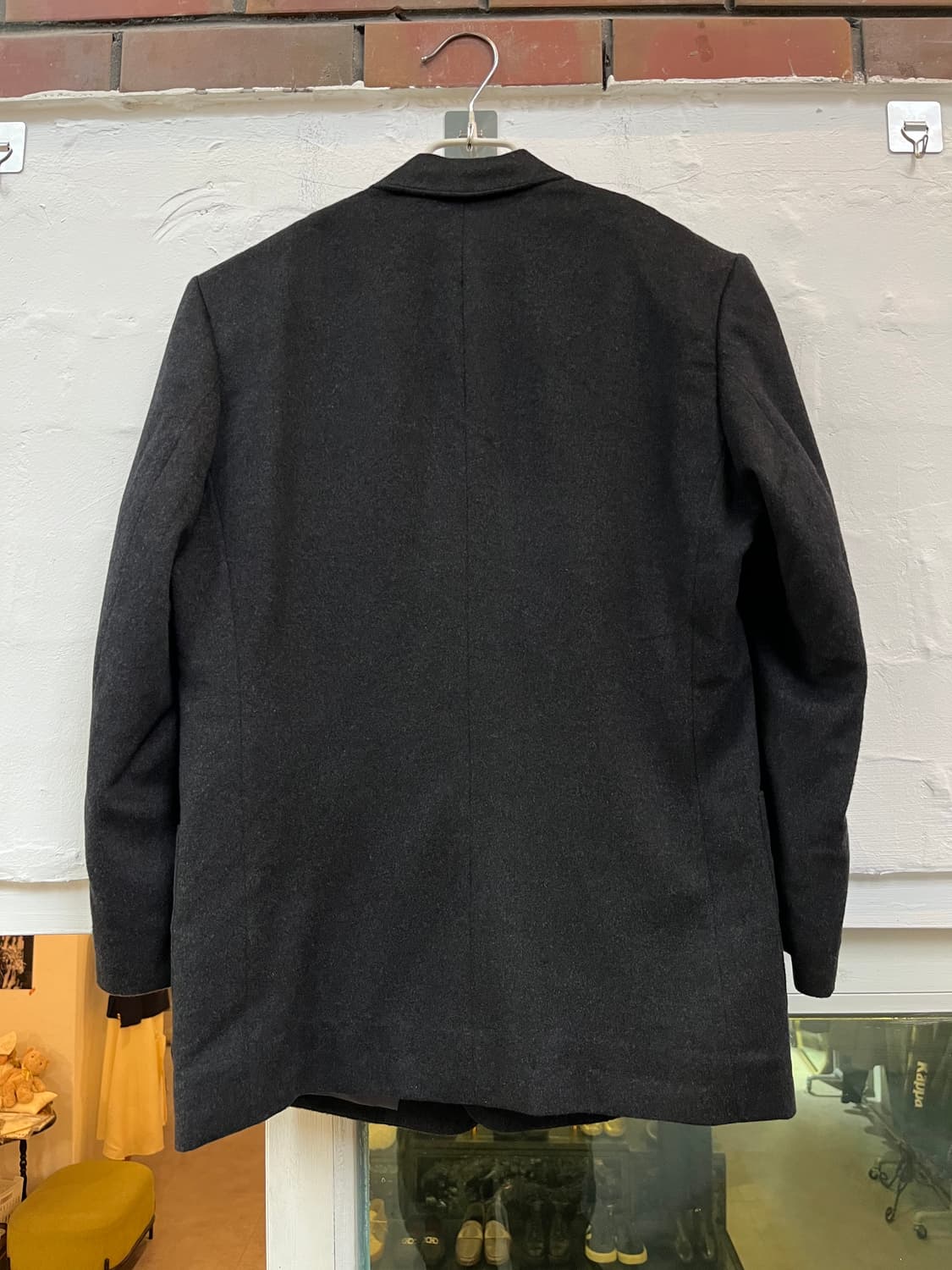 Shinshiya 나고야 차콜 그레이 캐시미어 블레이저 M 상품이미지5