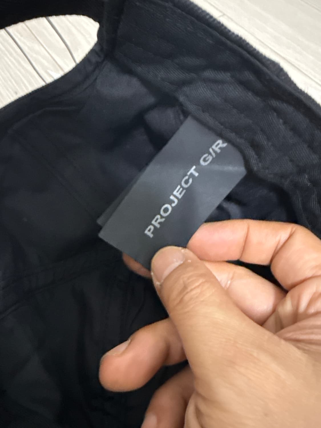 프로젝트 G/R 메탈릭 로고 캡 블랙 상품이미지6