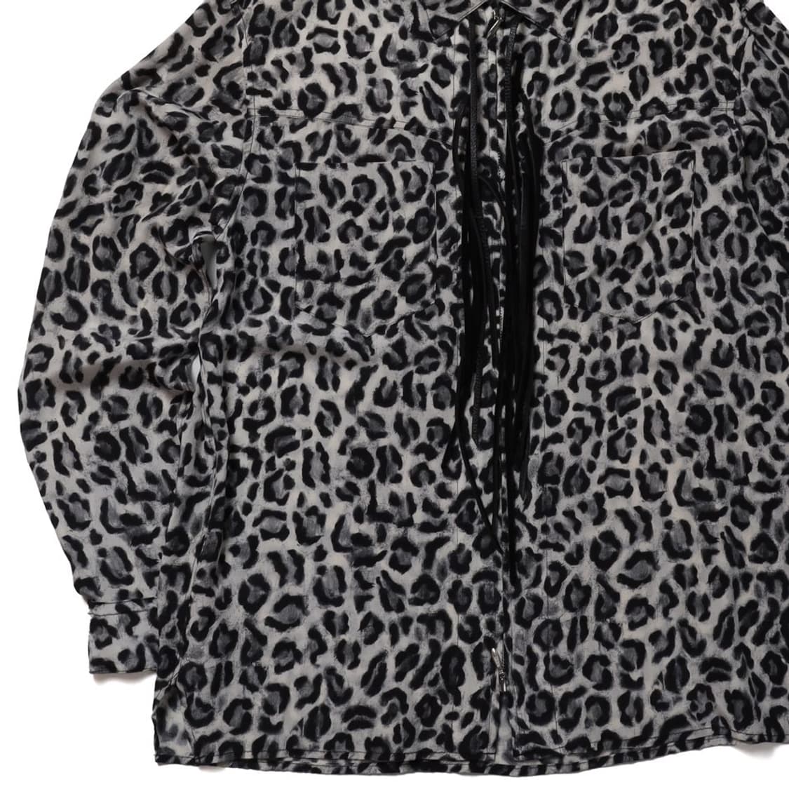 MASU Zip Up Leopard Silk Shirt    상품이미지4