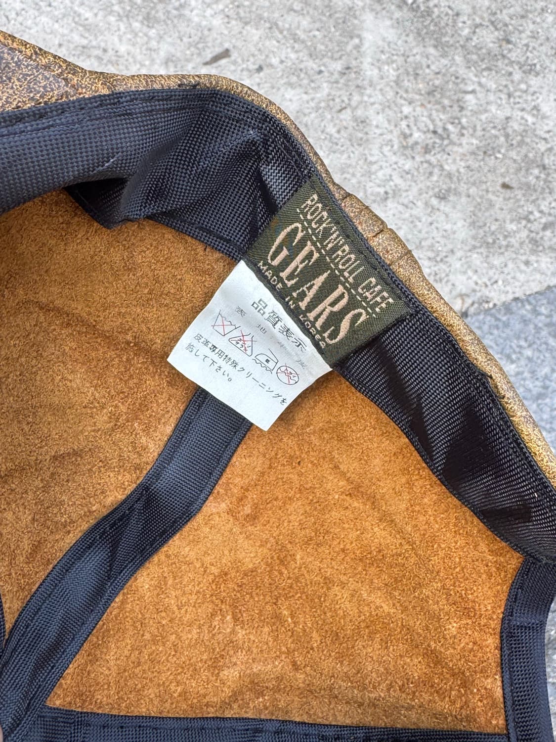 빈티지 디스트로이드 레더 캡  상품이미지4