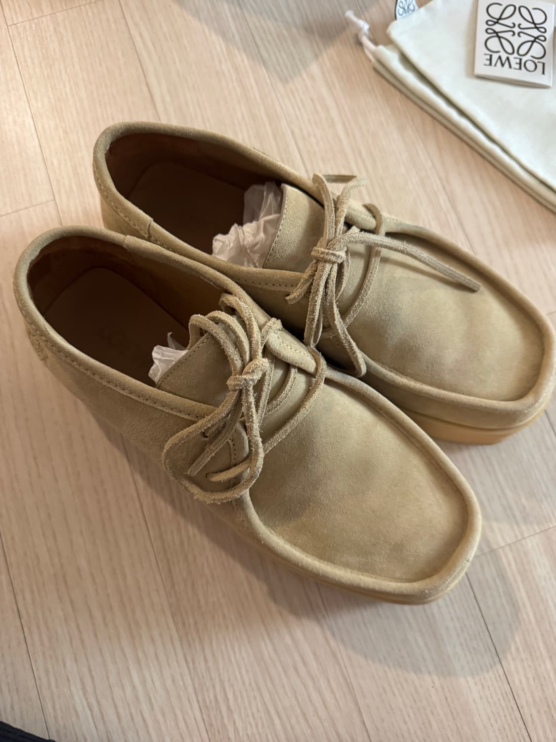 로에베 웨지 레이스업 베이지 41 상품이미지2