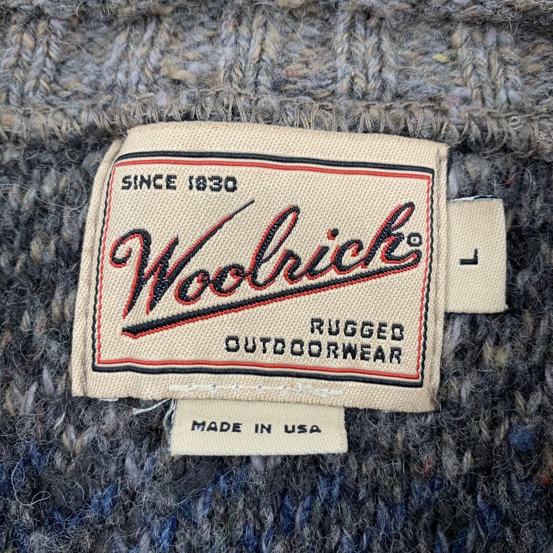 90‘s 빈티지 울리치 코튼울 혼방 믹스패턴 니트 상품이미지5