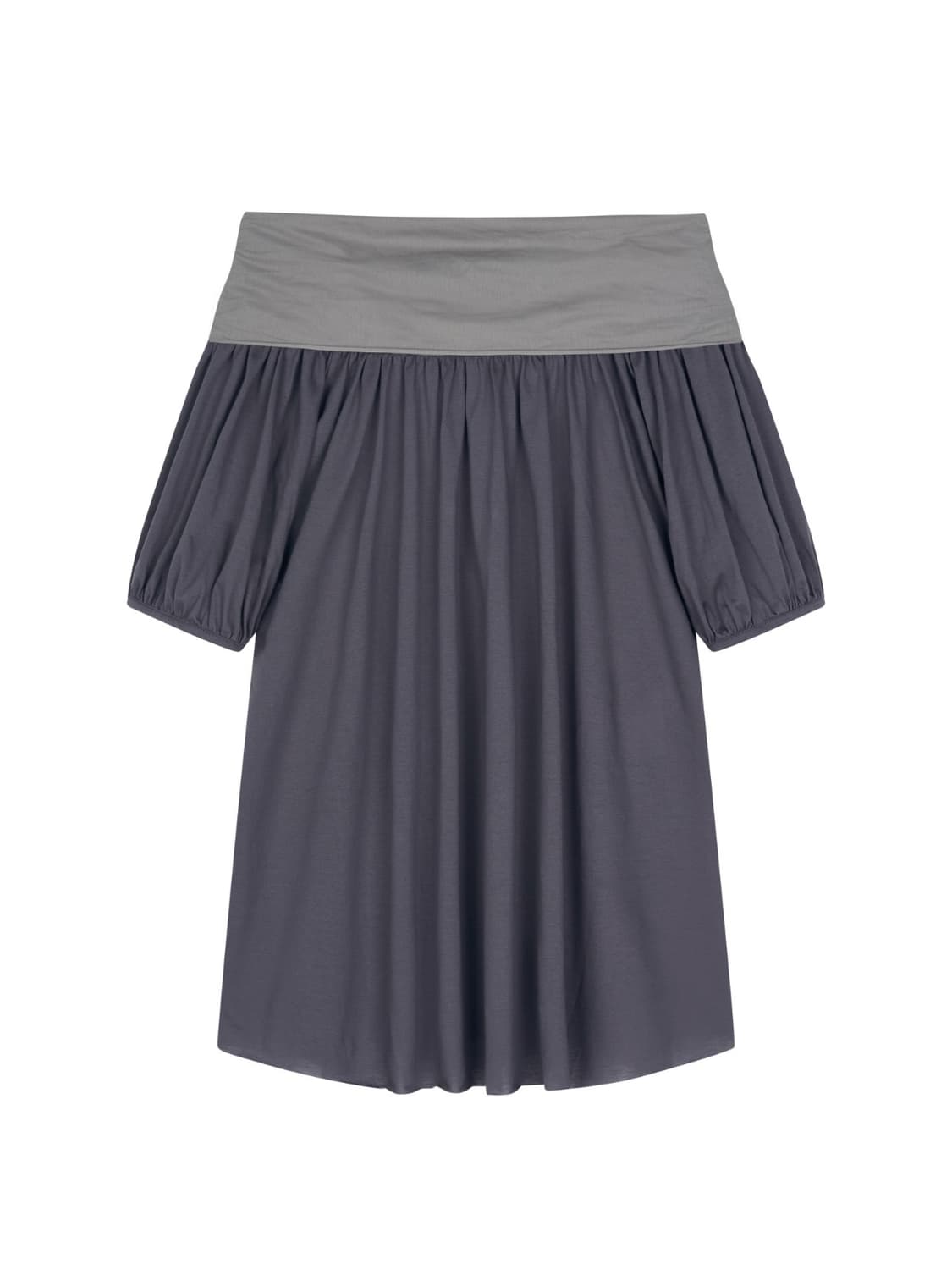  BACK RIBBON TOP - GREY  상품이미지2