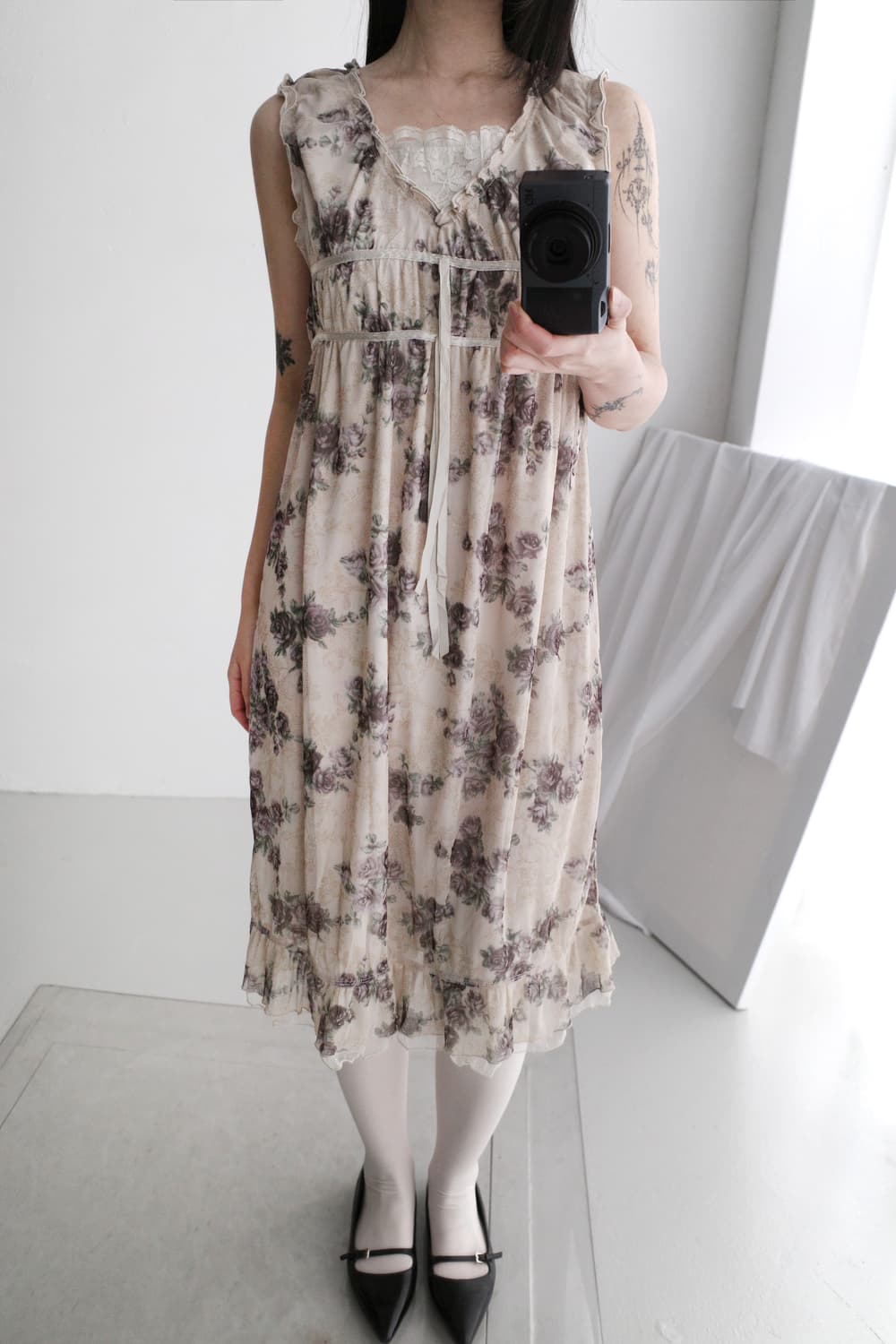 flower lace sleeveless dress  상품이미지7