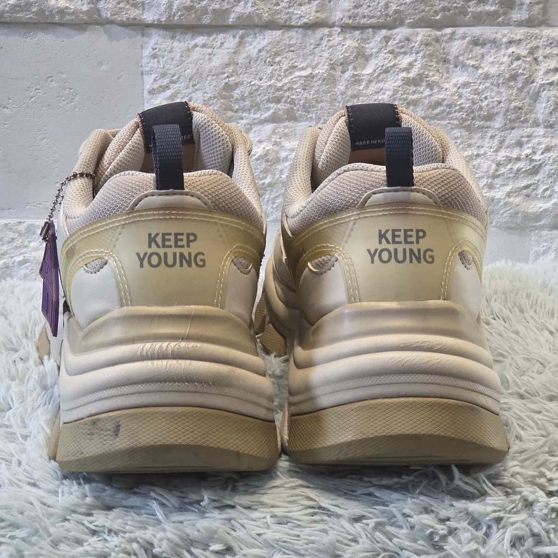 1a-23:너디 청키 러너 베이지 (270mm) 상품이미지3