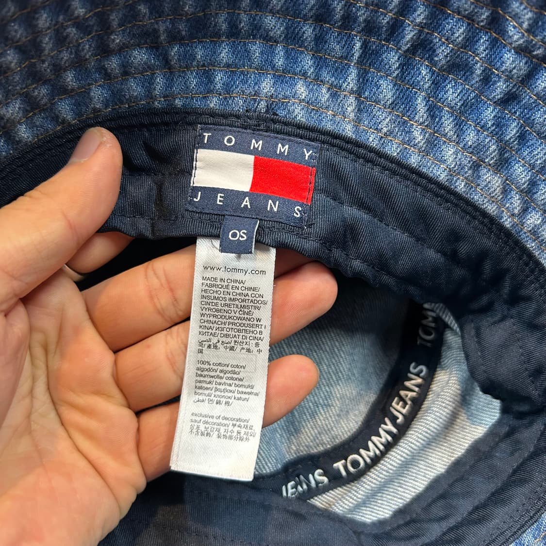 타미힐피거 청 데님 버킷햇 모자 상품이미지7