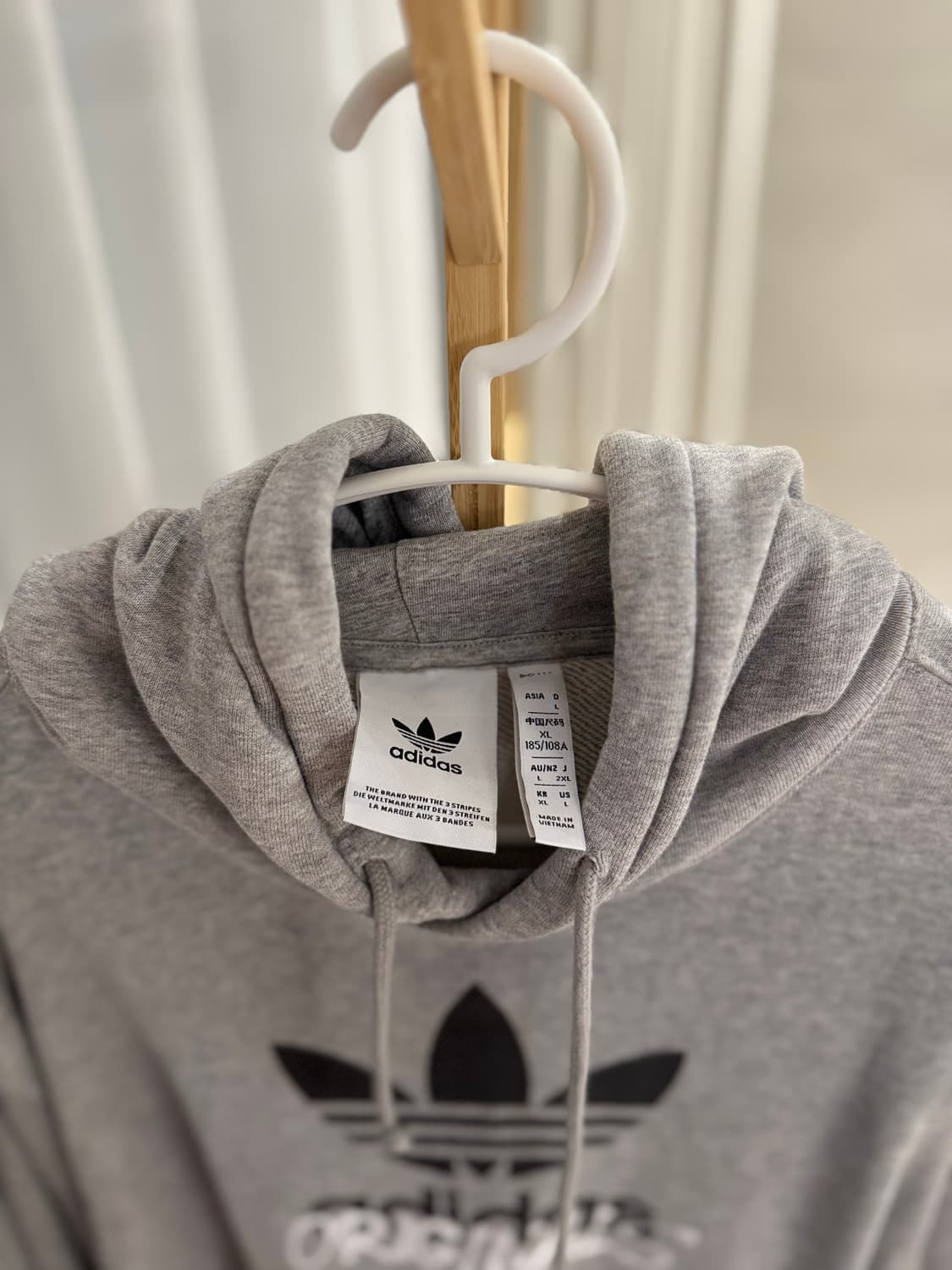 아디다스 오버핏 후드티 그레이 상품이미지2