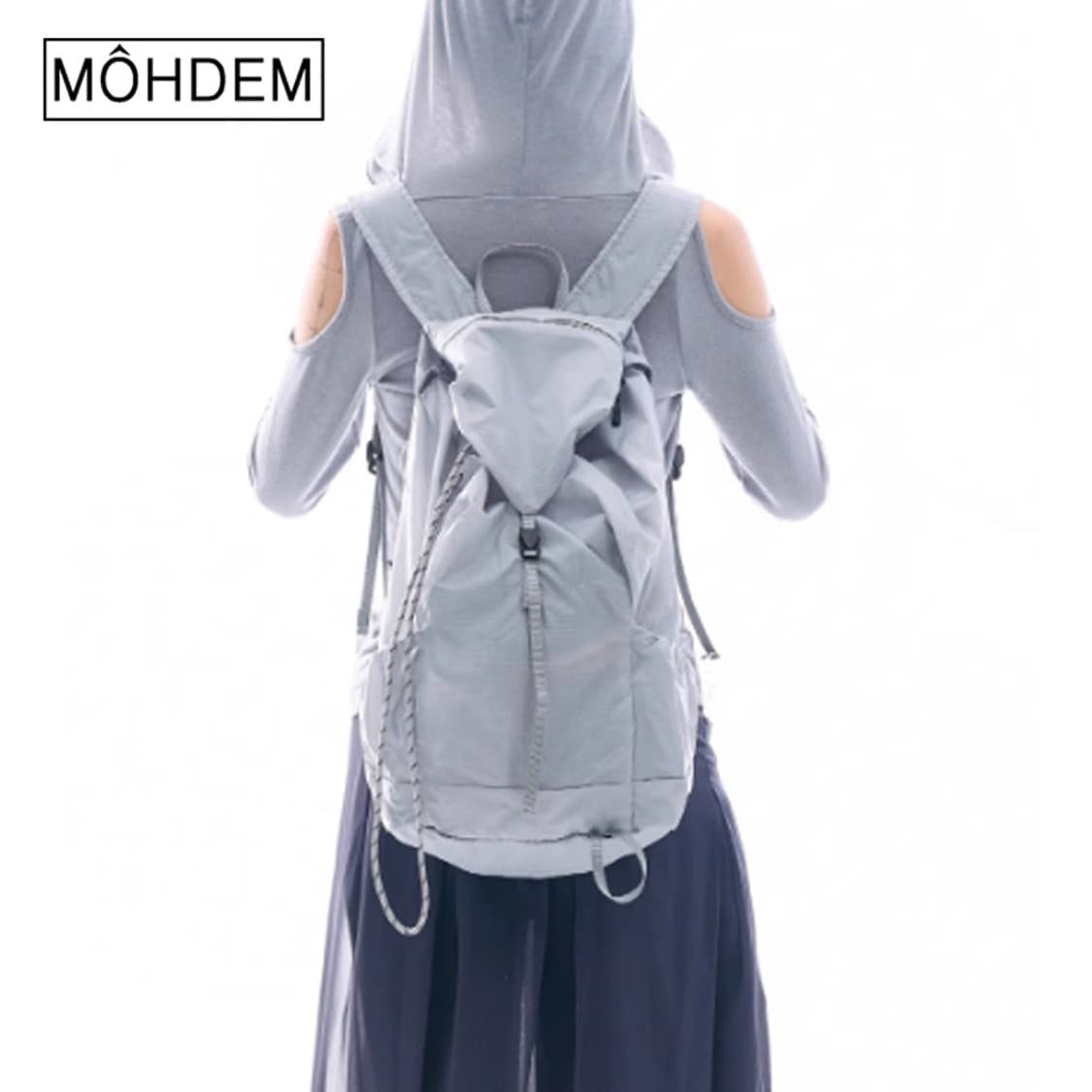 [Unisex] 마운틴 나일론 메쉬 스트링 백팩 대용량 배낭 상품이미지5