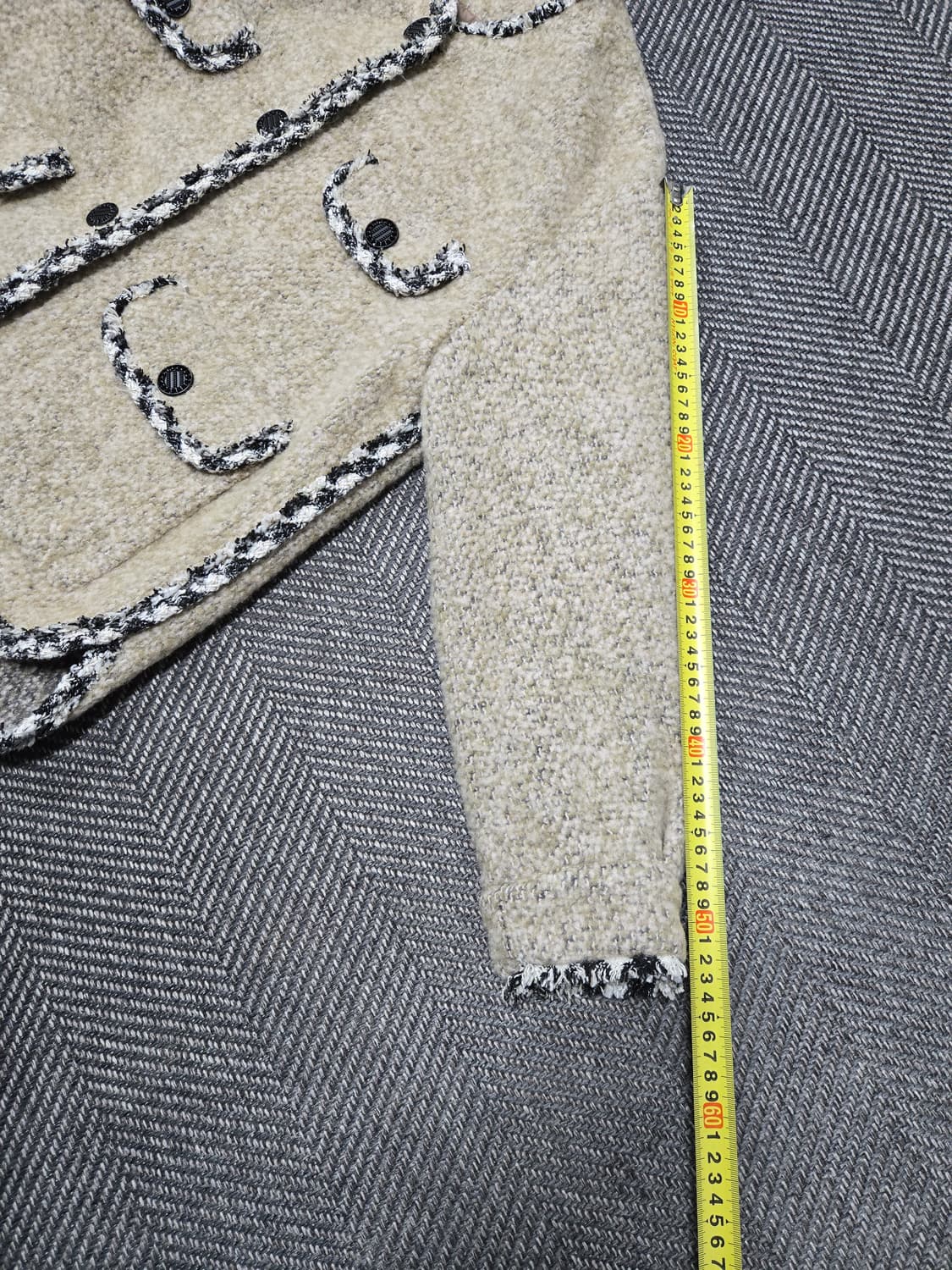 보브 VOICEOFVOICES 플랩포켓 트위드자켓 모94%자켓 상품이미지8