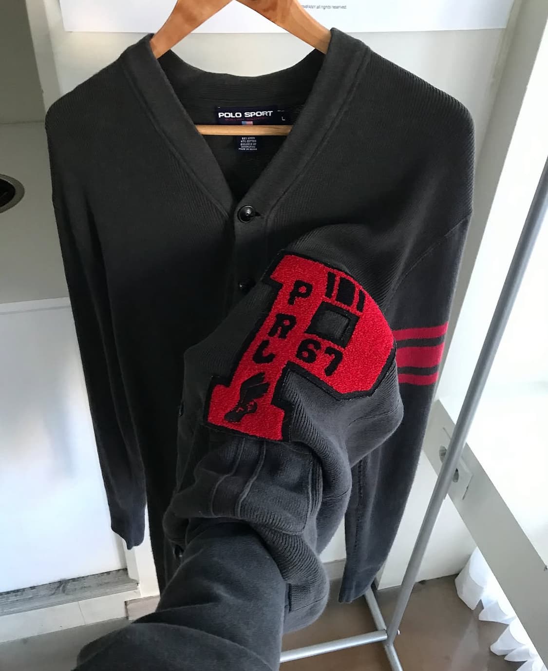 폴로 P패치 가디건 상품이미지1