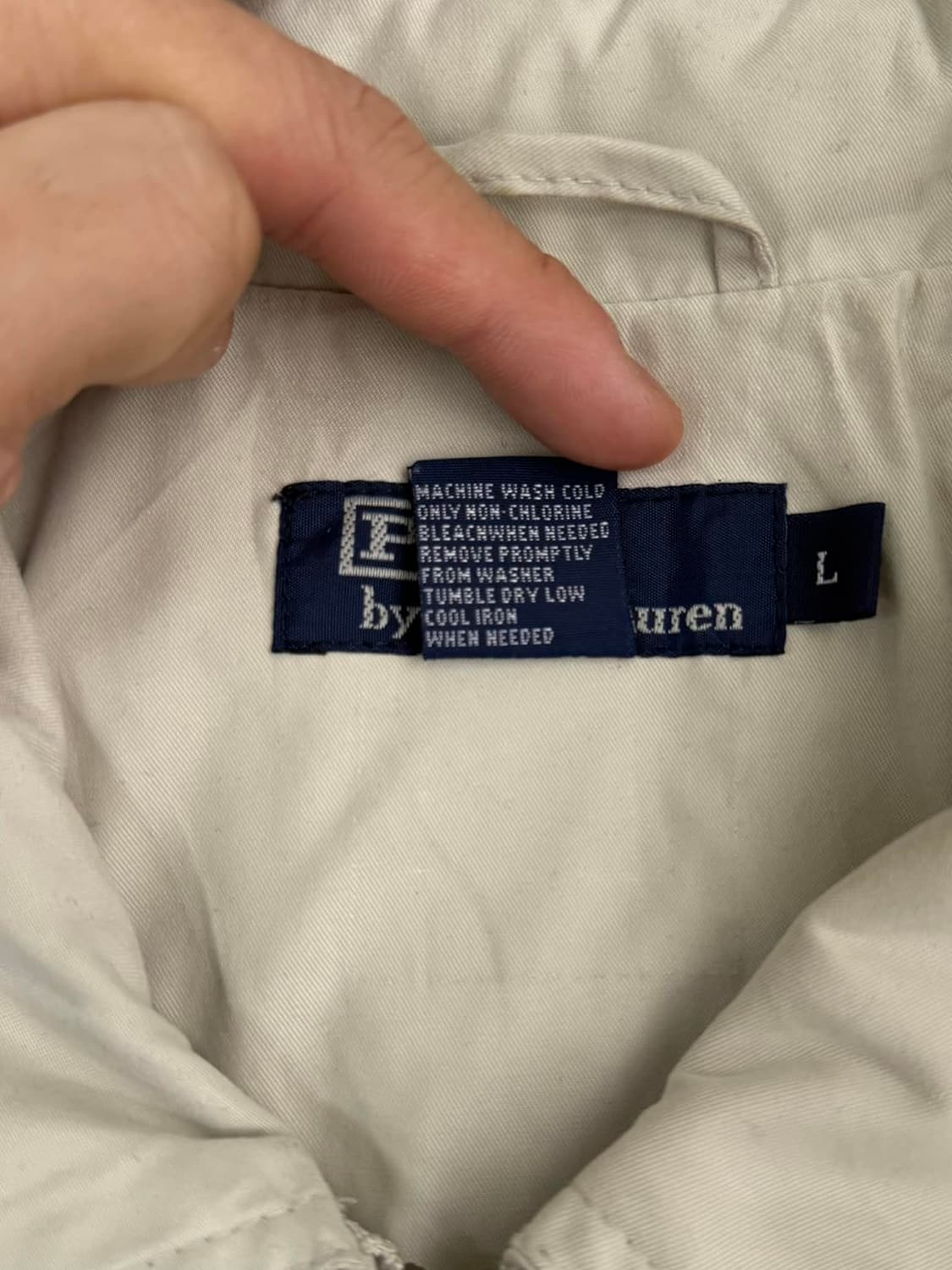 [L] 폴로 랄프로렌 베이지 코튼 스윙탑 자켓 상품이미지5