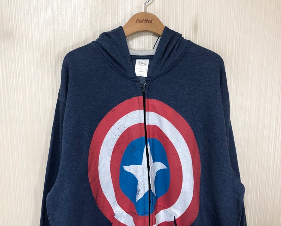 디즈니스토어 마블 캡틴아메리카 빅사이즈 후드집업 XL(해외) 상품이미지2
