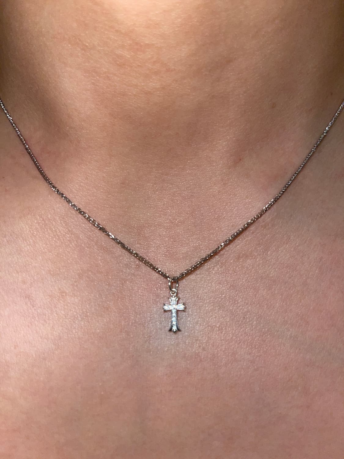 미니 크로스 팬던트 목걸이 (실버925 은목걸이) 상품이미지4