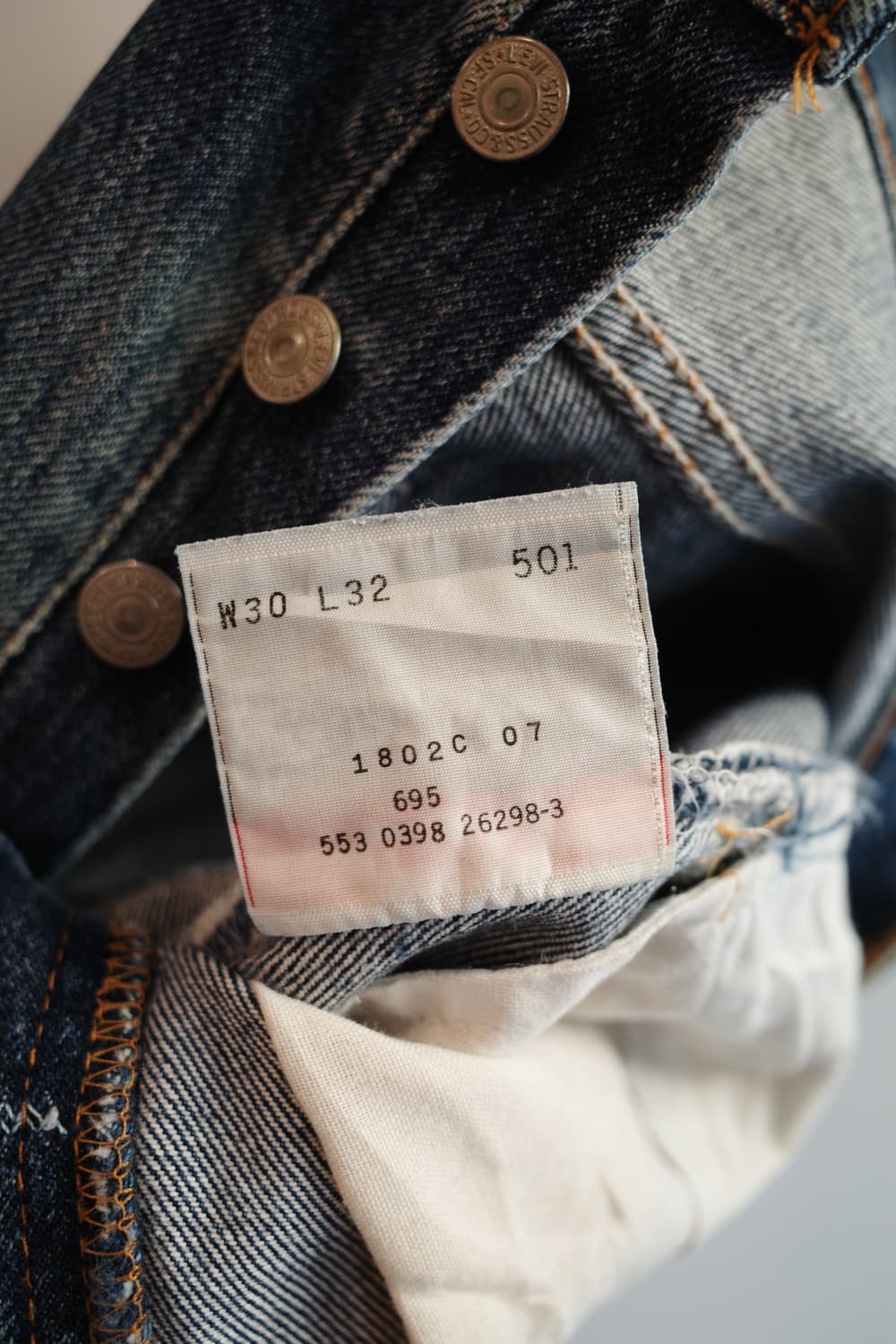 90s Levis 501 리바이스 빈티지 데님 (MADE IN USA) 상품이미지5