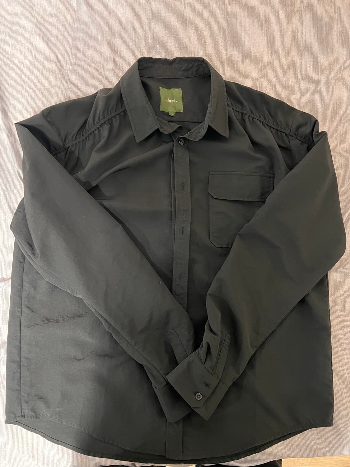 알로스 나일론 셔링 셔츠 2(105) 상품이미지2