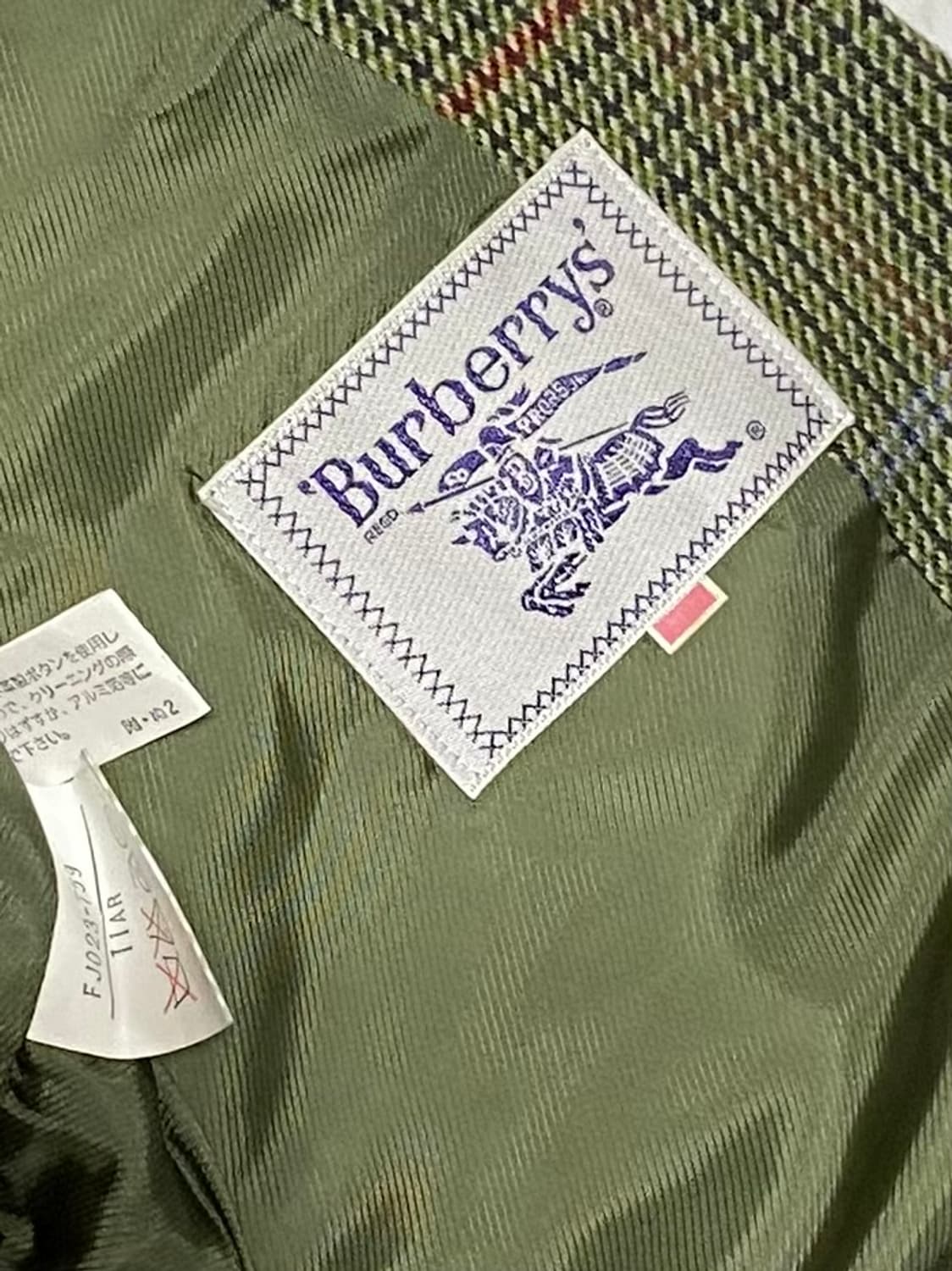 버버리 마이 블레이져 체크 자켓 95 사이즈 상품이미지5