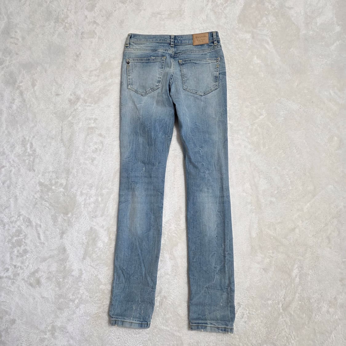 (24)버쉬카 스키니진 데미지 워싱 데님 팬츠 상품이미지3