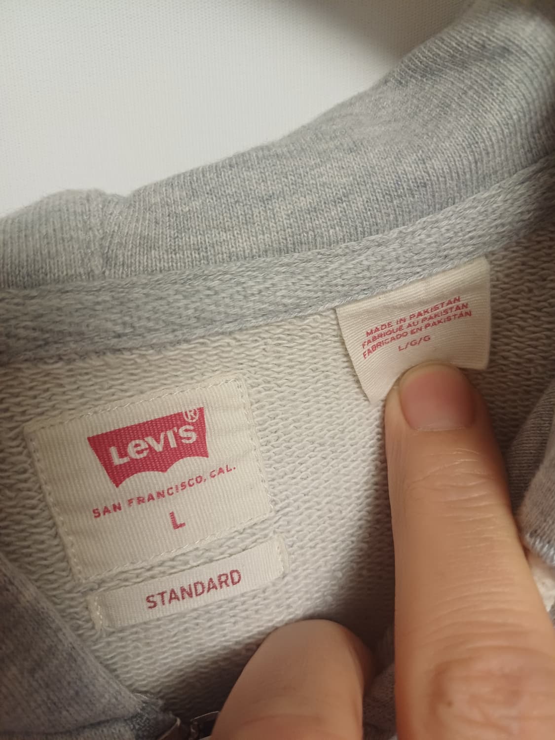 Levi’s 리바이스 정품 후디 집업 L (넉넉핏) 상품이미지3