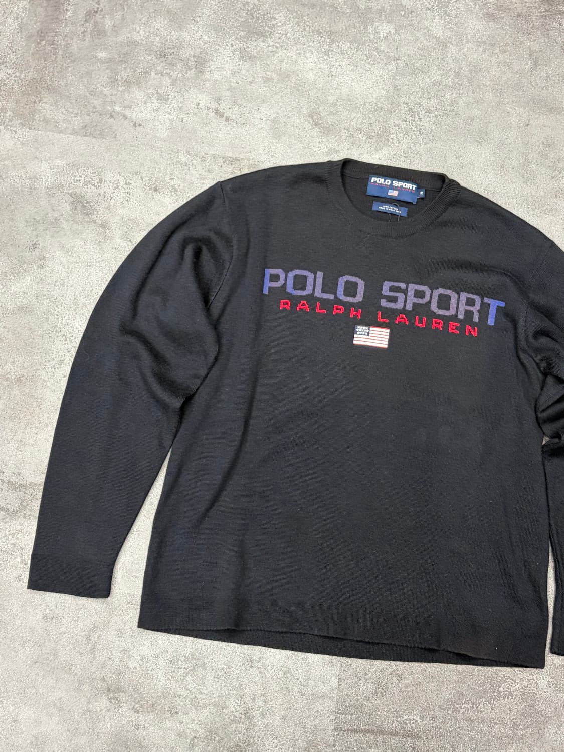 90s 폴로 스포츠 랄프로렌 블랙 긴팔 니트 상품이미지3