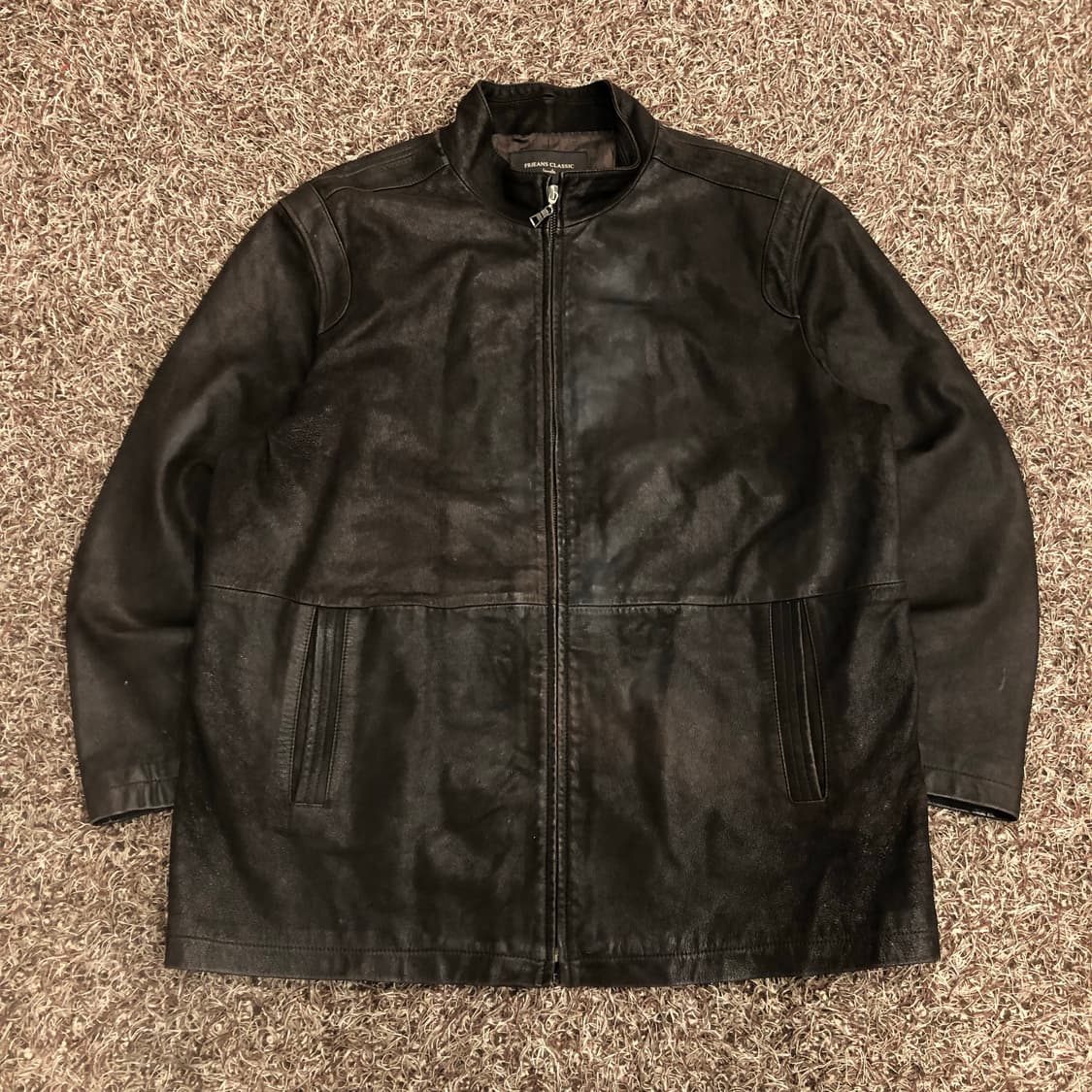 Frjeans 빈티지 양가죽 집업 레더 가죽 자켓 상품이미지1