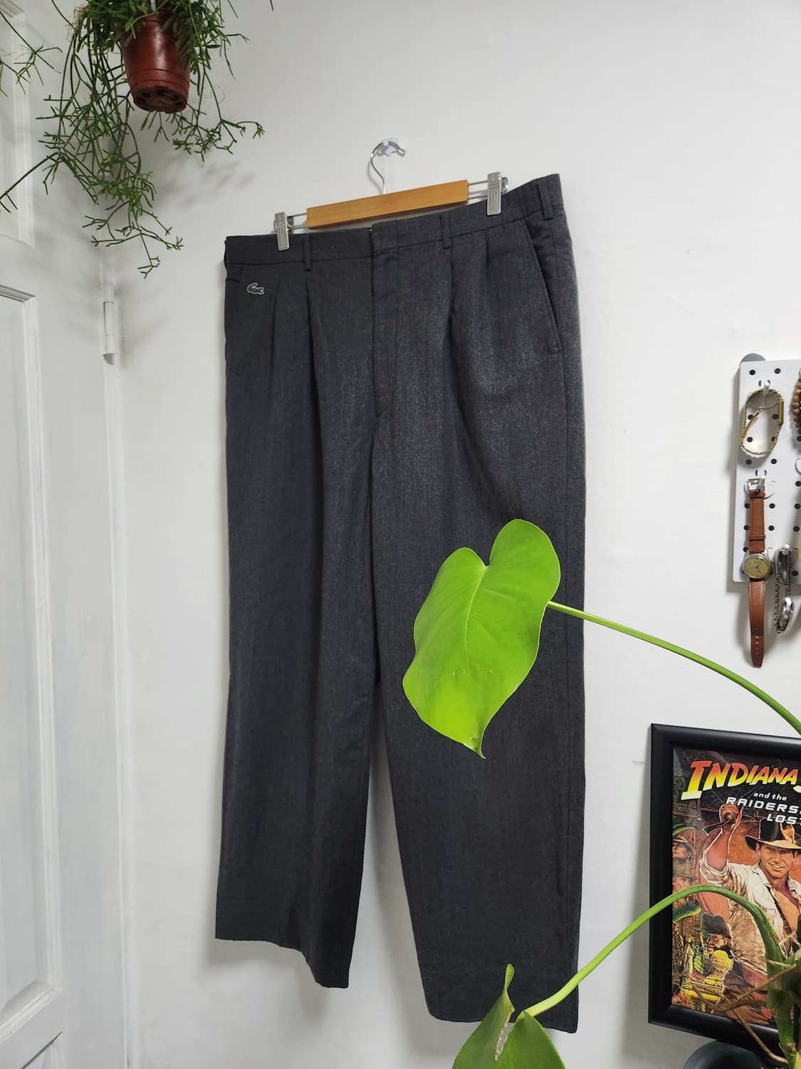 90s 서광 라코스테 울 플란넬 트라우져 상품이미지1