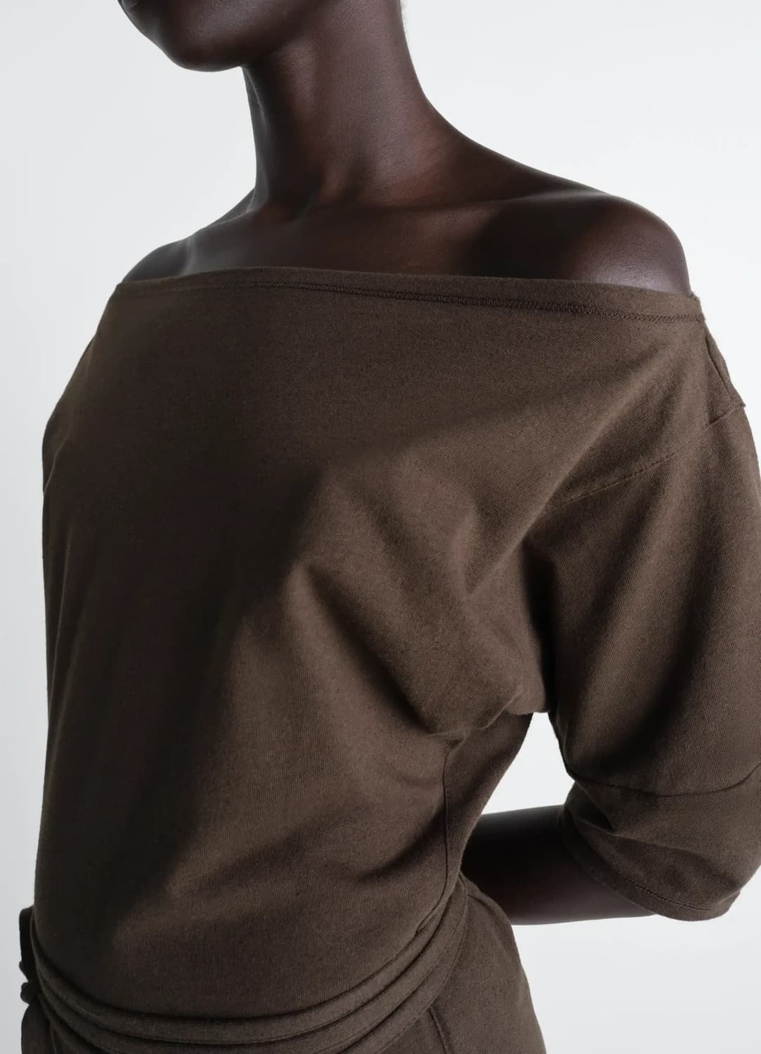 [XS,S,M]르메르 26ss 오프숄더 저지 드레스/리스트레토 상품이미지6