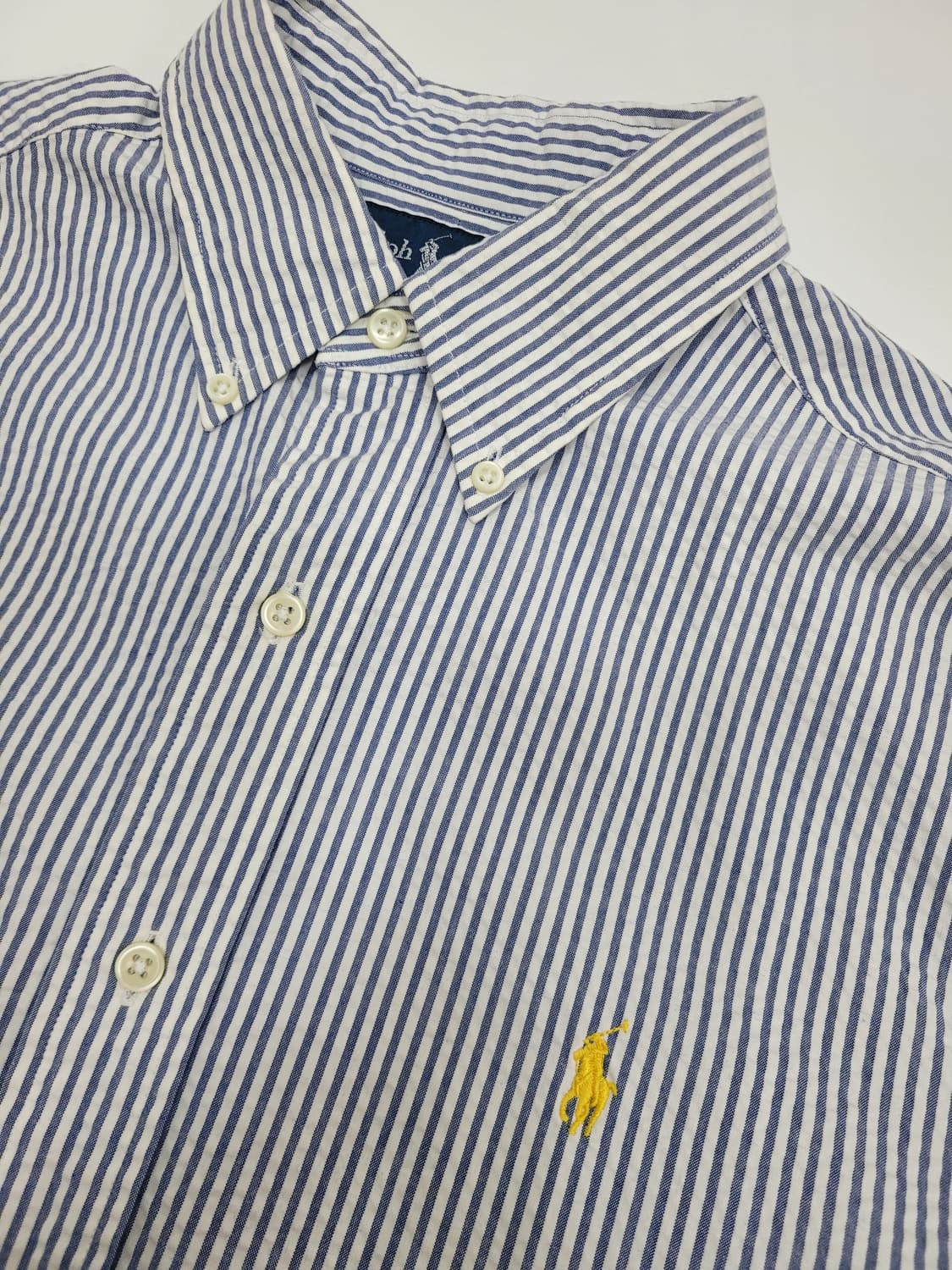 POLO 랄프로렌 7부소매 클래식핏 스트라이프 셔츠 / 여 M 상품이미지3