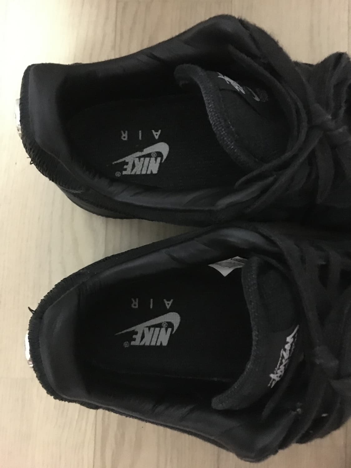 나이키 스투시 에어포스 1 로우 트리플 블랙 상품이미지5