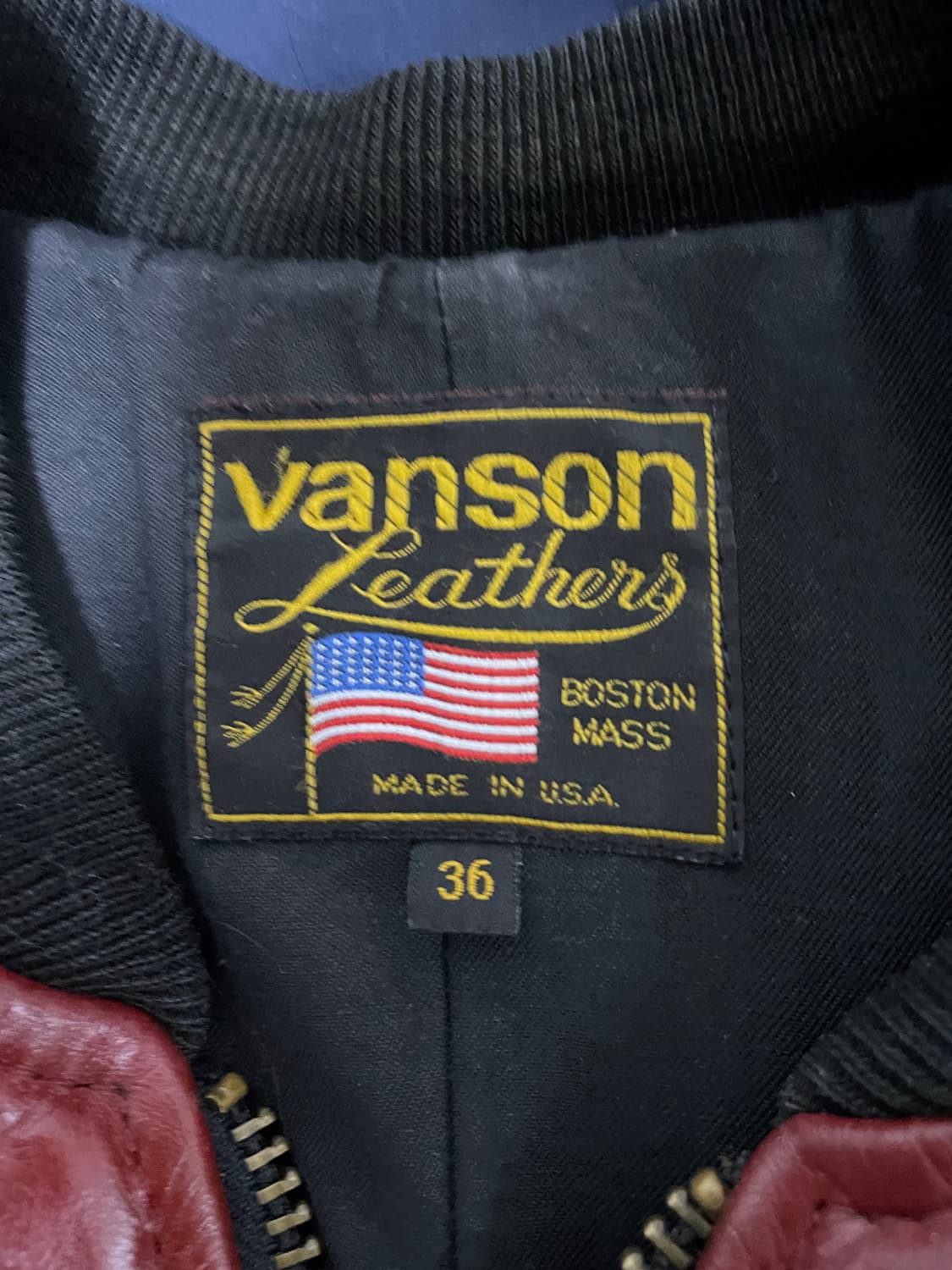 밴슨 가죽 자켓 36사이즈 상품이미지5