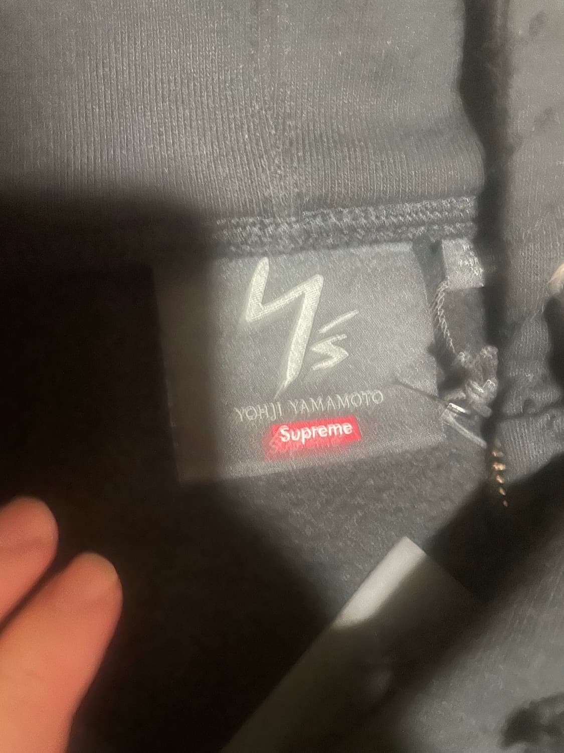 슈프림 요지 야마모토 집업 후드 블랙 상품이미지3