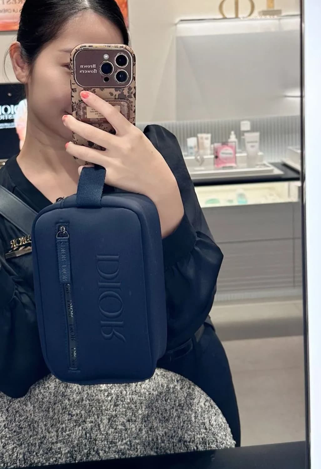 디올 네이비 파우치 상품이미지5