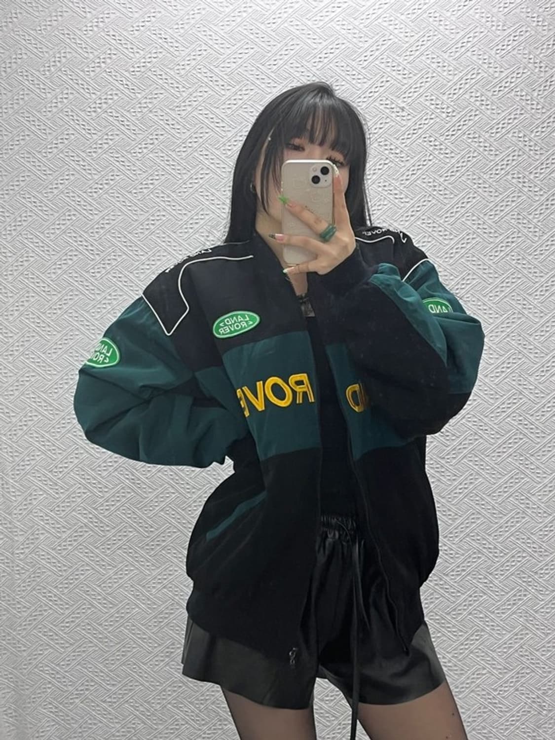 랜드로버 희귀 모터사이클 레이싱 바이커 자켓 XL C09038 상품이미지1