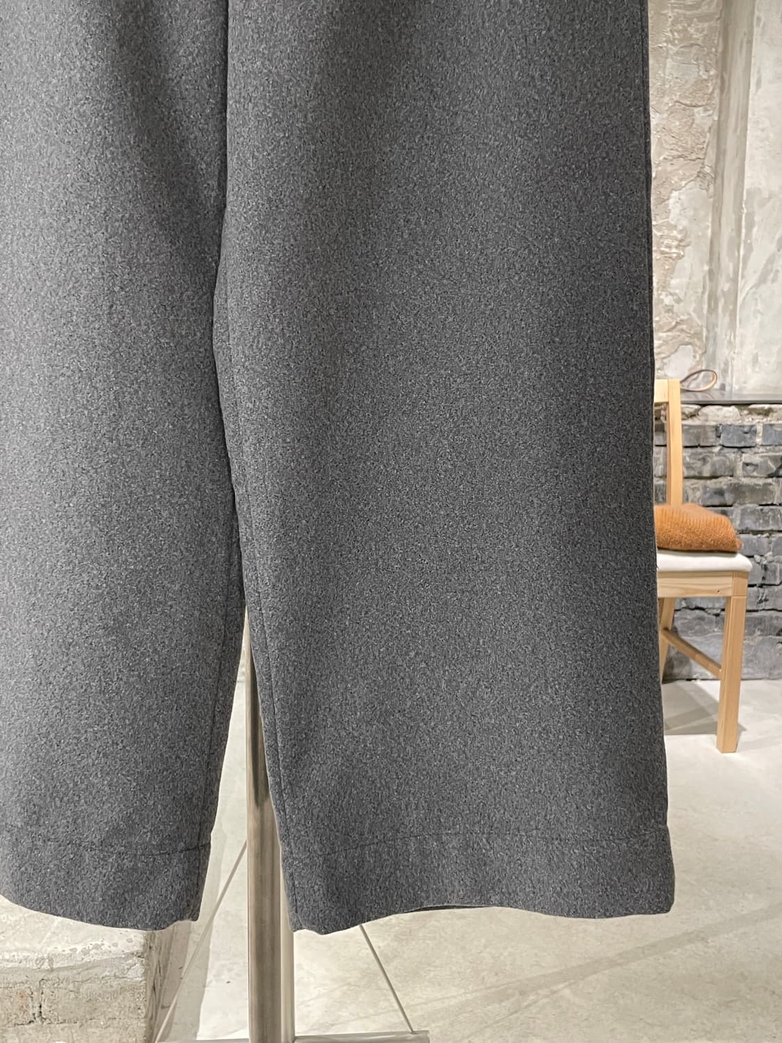 빔즈 보이 그레이 폴리에스터 와이드 팬츠 상품이미지5