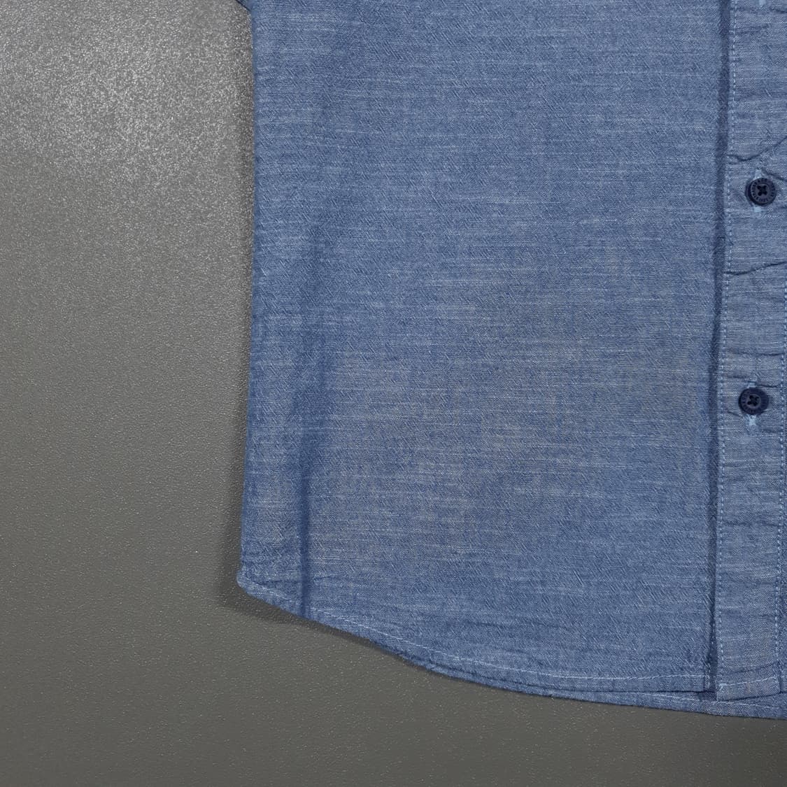 여성 M (55) 리바이스 키즈 포플린 데님 반팔 하프 셔츠 남방 상품이미지3