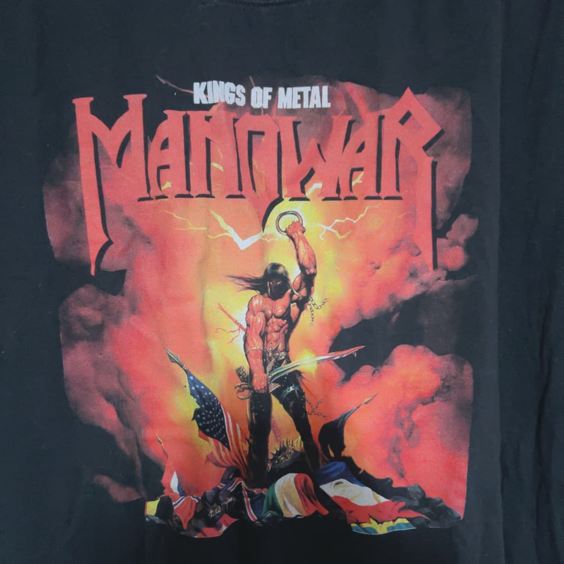 빈티지 올드스쿨 메탈 여름 빅사이즈 공용 락티셔츠 상품이미지5